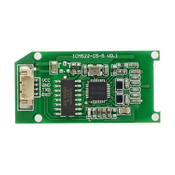 RFID-läsare Mini Inbäddad HF NFC-modul RF-antennintegrationsmodul 13,56MHz ICM522-C5-5 Läs-/skrivmodul Green