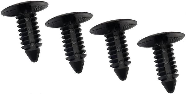 Støtfangerplugger Deksel for hull til frontskilt, nytt 6-7 mm hull Black