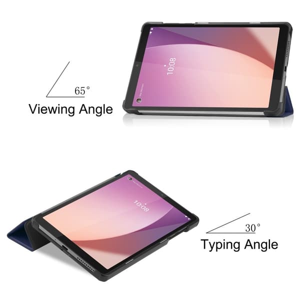 Lenovo Tab M8 (Gen 4) Deksel Tri-Fold Lær Blå 138