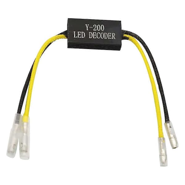 12V Motorcykel LED Belastningsmodstand LED Dekoder LED Indikator Blinklys Fejleliminator til Black