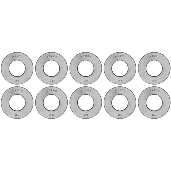 10 Pcs Thrust Ball Bearings One-Way 51203 Replacement Set for Equipment