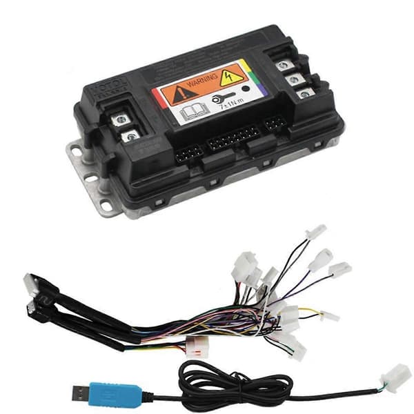 VOTOL EM50-4/72300 48-72V Programmerbar Sinusbølgekontroller 2000W Black
