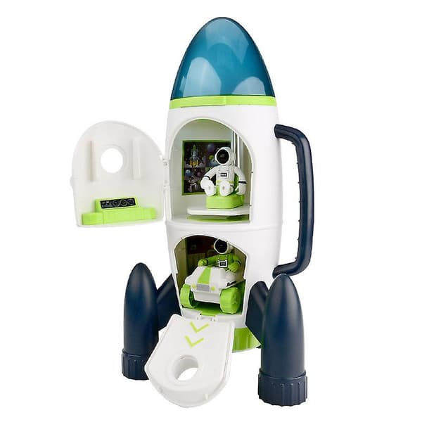 Romrakettleke Astronaut Romskip Leke Tidlig Utdanning Leke Bursdagsgave for Gutter Jenter E