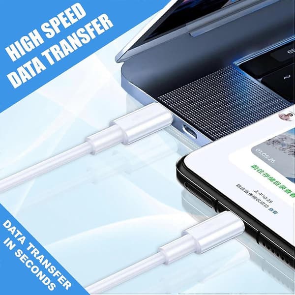 USB C-kabel USB C-laddarkabel Typ C Snabbladdningskabel Kompatibel med