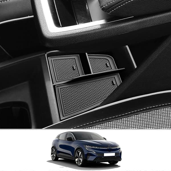 Opbevaringsboks til bilens centrale kontrol til Megane E-Tech 2022 2023 Auto Interiør Renault Megane E-Tech Tilbehør 2023 Black