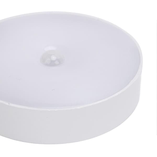2 stk. LED bevegelsessensorlys USB Oppladbare Multifunksjon Runde Små Bevegelsessensorlys for Innendørs Hjemmeskap YMHC