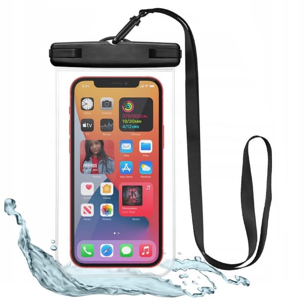 Tech-Protect Universal Vattentät Väska Svart/Transparent 60
