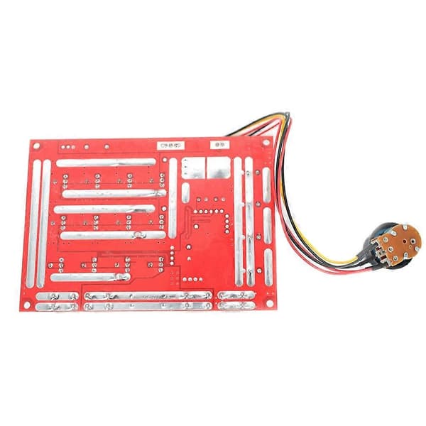 Motorstyring, PWM DC Motorhastighetskontroller 10-50V 60A Høy HHO RC Driver PWM Kontrollermodul Red