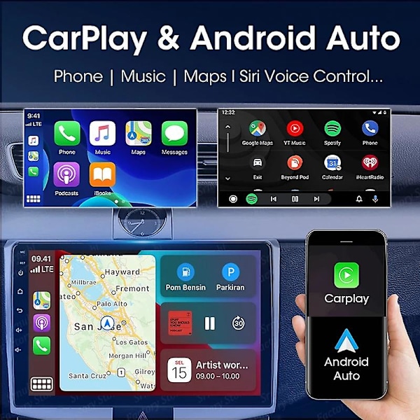 Langaton Carplay Android Auto Autoradio Fiat 500X 2014-2020 Multimedia GPS autoradio 4G WIFI DSP Wifi 4Core 2+32 with carplay