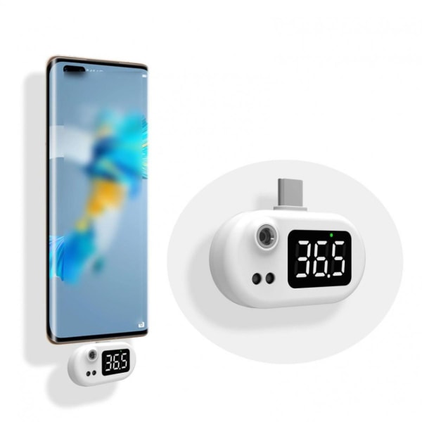 Smart mobiltelefon termometer beröringsfri digital temperatursensor Android-gränssnitt