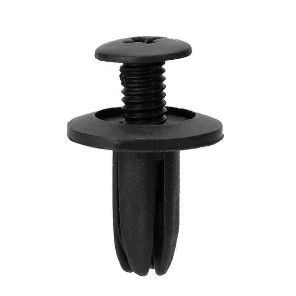 50 stk. 6 mm sorte plastik tryknitterclips 15x30,48 mm trimpanel