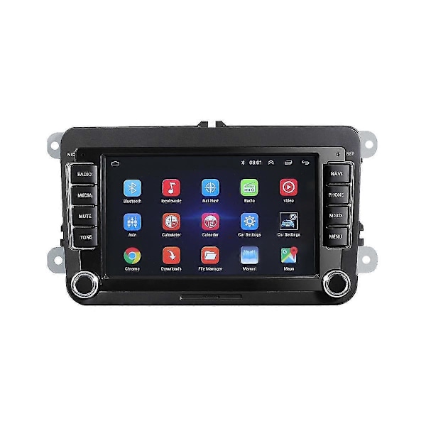Bilradio 7-tommer 1g + 16g Til / Sæder Golf Multimedieafspiller Black
