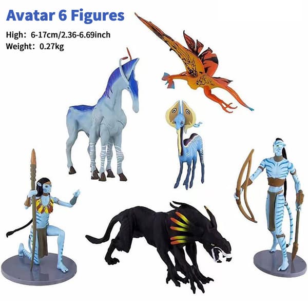 Avatar figursett anime actionfigursett pynt dekorasjon 6 stk