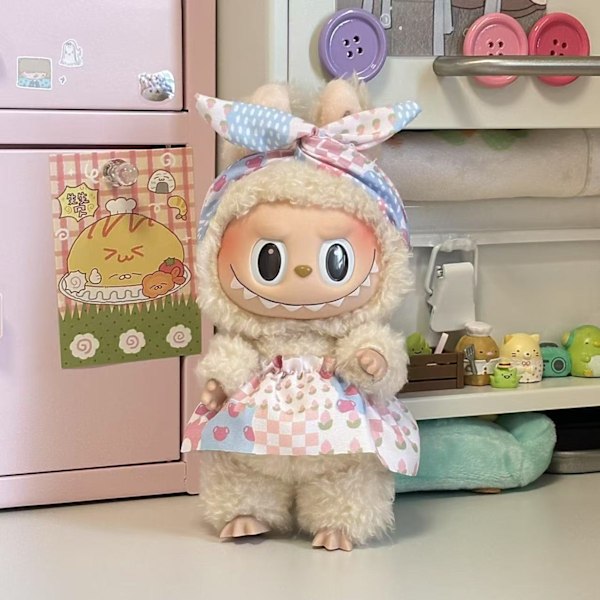 /NC/Uusi Design Labubu Vaatesetti ja Tarvikkeet Ylellinen Designer Labubus Vaatesetti LaBubu Nukeille Lahjoilla 6(ONLY CLOTHES no shoes)