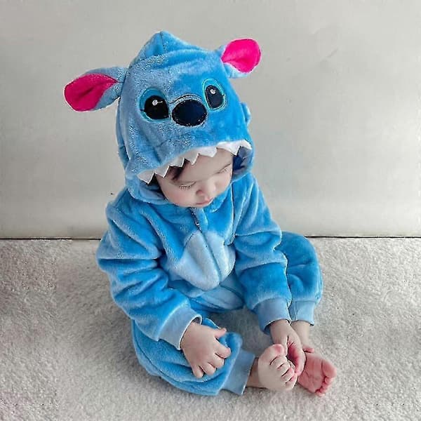 Tecknad Djurform Pyjamas Unik Form Lös Långärmad Nattlinne för Sovrum [PB] Little Monster 90cm