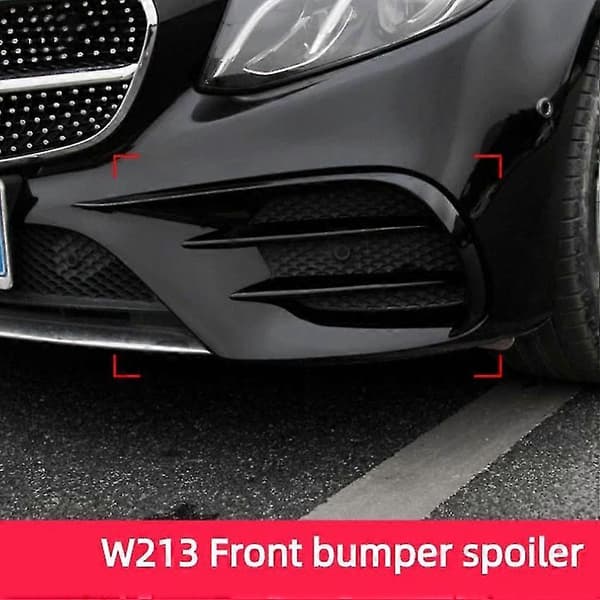 Bil Frontfanger Spoiler Splitter Deksel Tåkelys Grill Stripe For E Klasse W213 Sport E63 2016 2017 2018