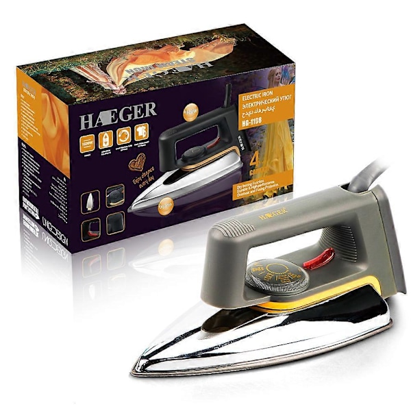 Elektrisk strygejern (tørt strygejern) (SORT)