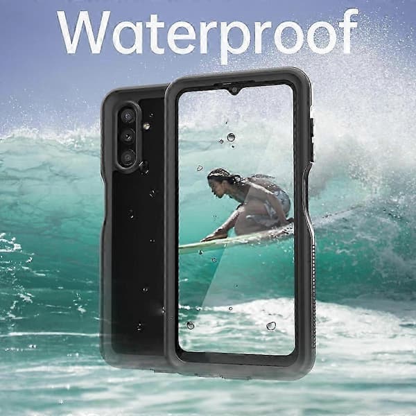 Til Samsung Galaxy A13 5G RedPepper Støtsikkert Vanntett PC + TPU Telefondeksel Black