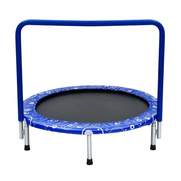 Kids Trampoline Mini Trampoline Foldable Trampoline for Toddlers Blue + Black 7500
