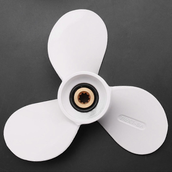 1/2X7 Kompatibel med 4Hp 5Hp 6Hp Kompatibel med 9-tandad splines Aluminiumpropellrar Utombordsbåtmotorer Marinpropeller 6E0-45943-01-El