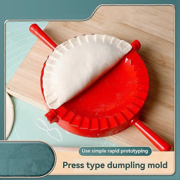 Manuell Dumplingform Gjenstand Stor Rød Plast Dumplingform Husholdnings Matkvalitets Dumplingform Klips Red