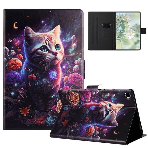 Tablettikotelo - Samsung - Galaxy Tab A11 Plus - Galaxy Tab A9 Plus - PU-nahka - 11 tuumaa - Monivärinen