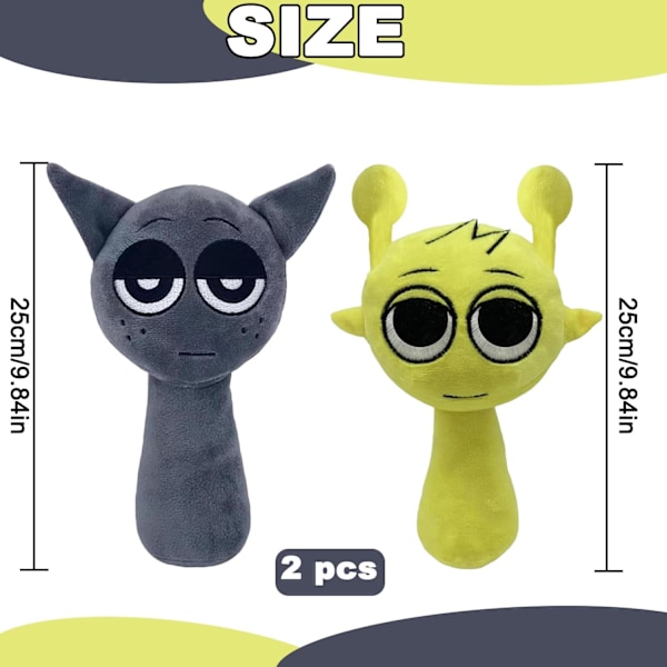 Sprunki Plyschleksak, Sprunki Plysch, 25cm Sprunki Plysch, Sprunki Plyschdjur M4