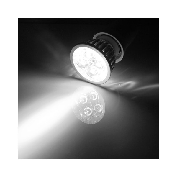 Lampa 4 x 1W E27 440LM vitt ljus LED spotlight belysningslampa AC 85-265V, 6000K