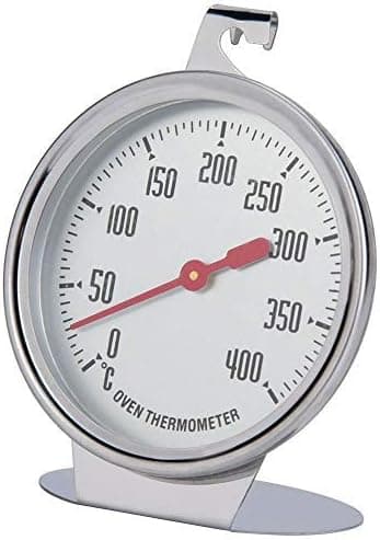 Ovntermometer Temperaturmåler Direkte Aflæsning Termometer Rustfrit Stål Probe Hold Ur Stor Kaliber Bageudstyr til Køkken