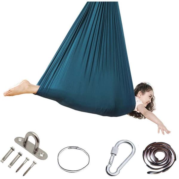 Therapy Swing for Sensory Integration, Soft and Comfortable Hammock with Cocoon Compression Effect, Breathable Fabric Sensory Swing for Autism