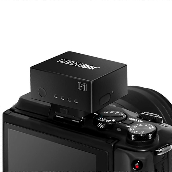 Mini Oppladbart Kamerablitslys Speedlite For Ricoh GR3 /Canon/Sony Black