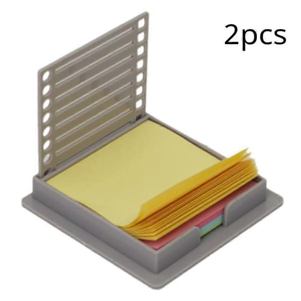 Sticky Note Dispenser Sticky Note Holder med Stencil Sticky Notes Skabelon Selvklæbende Notesblok Note Organ
