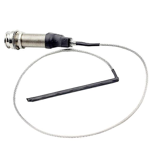 Bærbar Guitar Endpin Preamp Pickup Bridge Saddle 6.35mm Jack Socket Ukulele Cylinder Akustisk Pickup Tilbehør