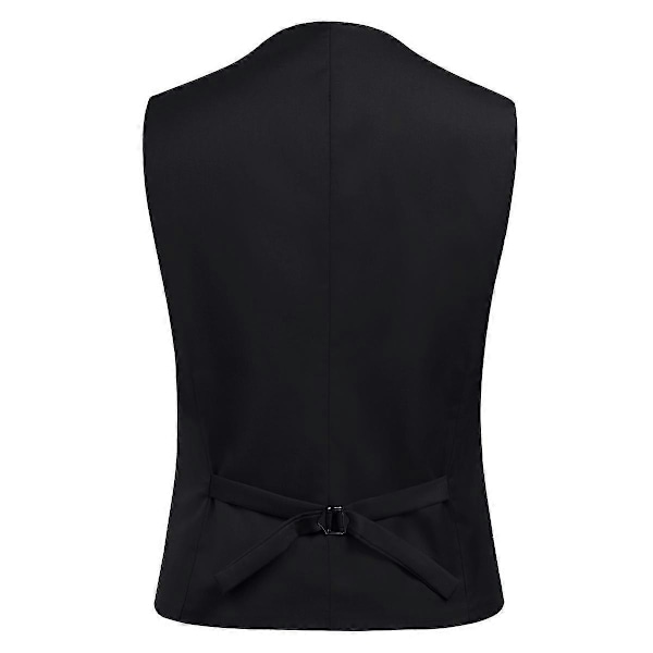 Herr 3-delat -knäppt Kostymset Black XS