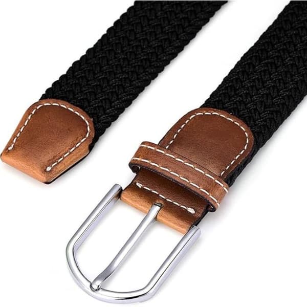XJYDNCG Canvasbälte för kvinnor/män - Stretch - 105CM - Brun
