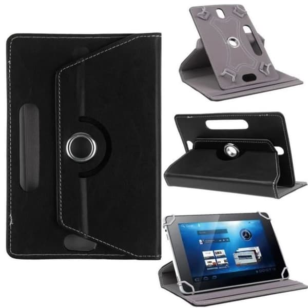Universal roterende etui til tablets op til 10,1\" - Sort