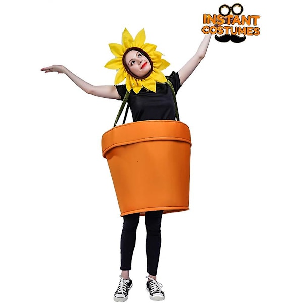 Blomsterpotte Cosplay Kostume i Én Del Multifunktionelle Rollespilsrekvisitter til Kvinder og Mænd L