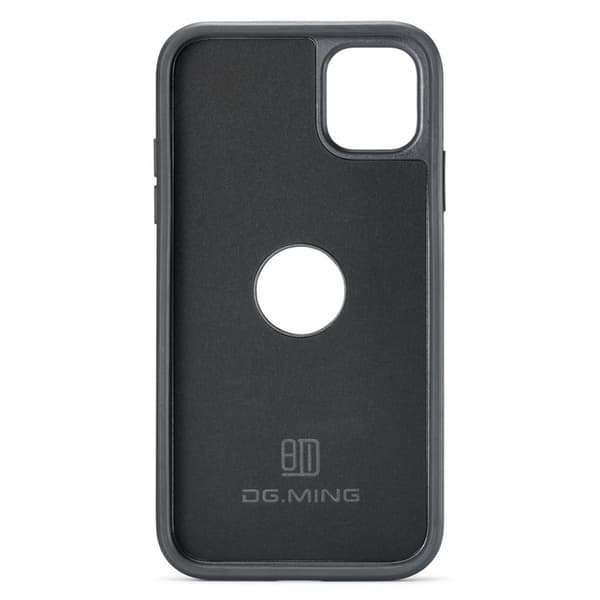 DG.MING Mobile Case for iPhone 11 PU Leather Coated PC+TPU - Brown