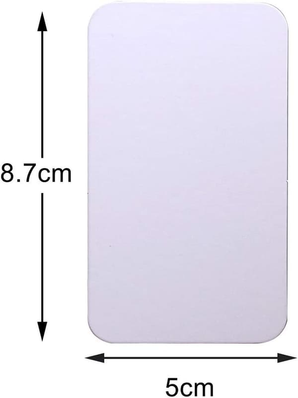 100 stk hvite blanke kort i kraftpapir - DIY gavekort