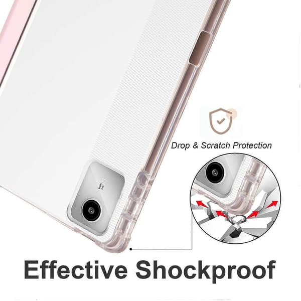 3-fold Læder Etui Til Lenovo Tab M11 / Xiaoxin Pad 11 2024 Pink