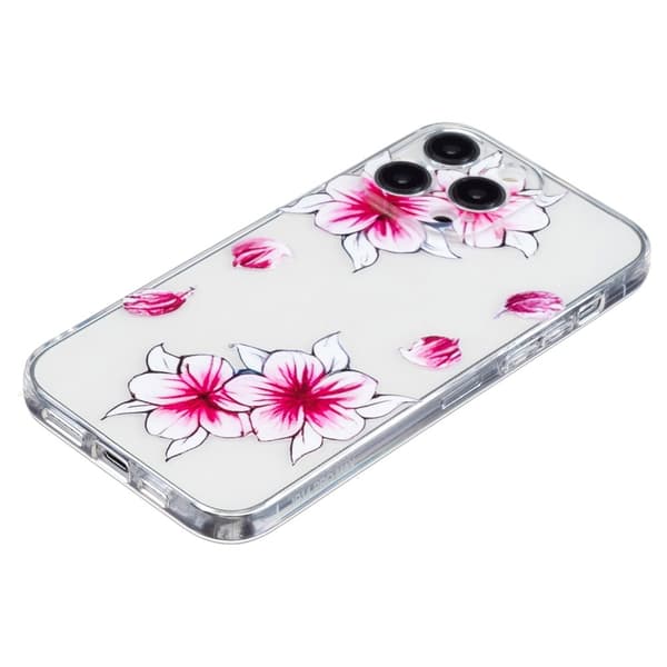 Kompatibel med iPhone 16 Pro Deksel TPU Blomster 27