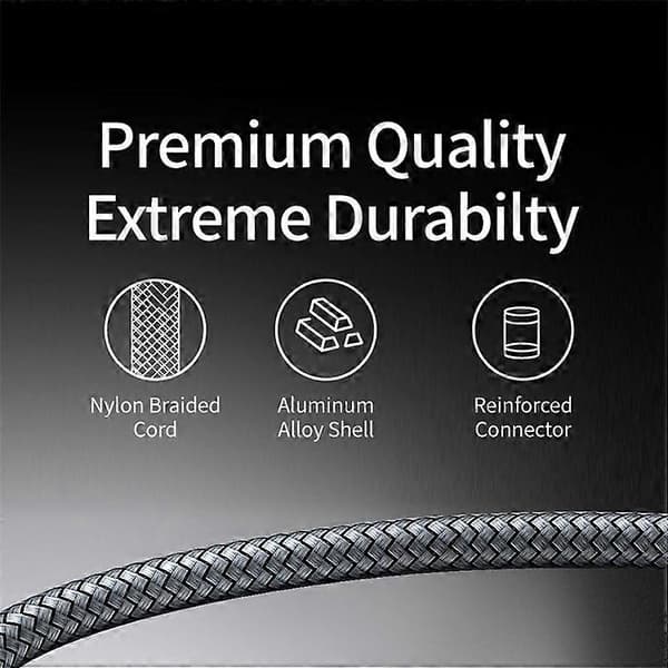 3m 90-graders Type-C til Type-C kabel PD 60W USB 2.0 hurtigopladningsdatakabel Black