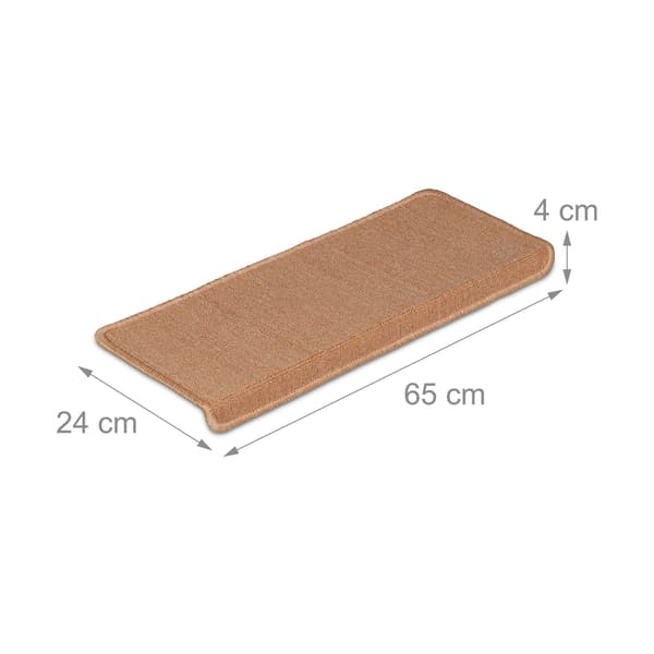 Rectangular Stair Treads Set of 15 - Non-Slip Step Mats 5660