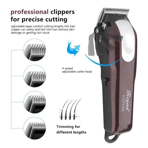 Wahl Professional 5-Star Cordless Magic Clip -hiustenleikkuukone kapenevalla vivulla