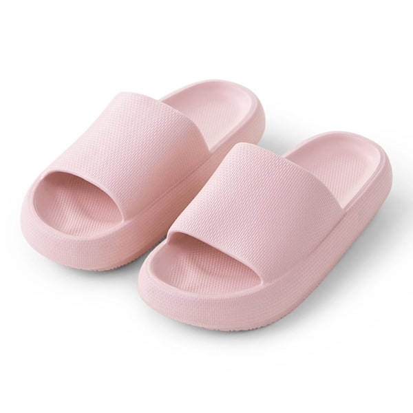 Supermyke Hjemmesko Antiskli Tykk Såle For Baderom Dusjsko Dame Herre Pink 40 41