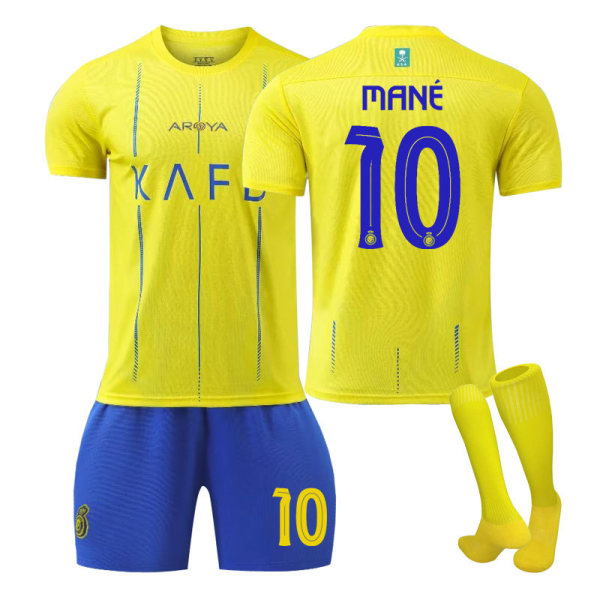 23-24 Hem Riyadh Victory Fotbollssatser - Fotbollströja Set 10+ med strumpor M