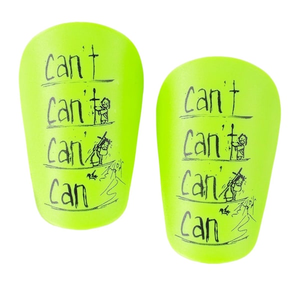 2 st Mini Fotbollsbenskydd Ben Skydd för Utomhussporter Fotboll Ga Green  8cmx5cm Multi