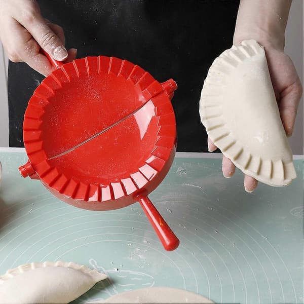 Manuell Dumplingform Gjenstand Stor Rød Plast Dumplingform Husholdnings Matkvalitets Dumplingform Klips Red