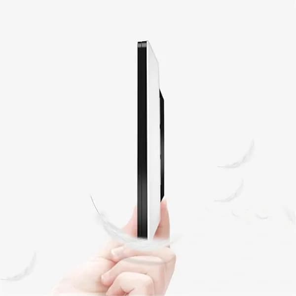 LCD Alarm Clock Ultra-thin Foldable Travel Alarm Clock Portable Digital Alarm Clock (White)