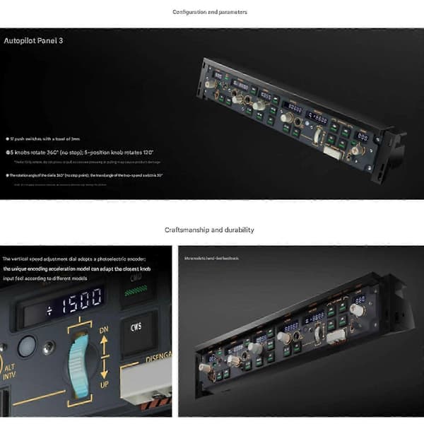 WINWING PAP3 Flight Simplayer MCP Kontrolpanel Simulator TIL PMDG 737/ZIBO iFkT